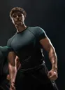 GYMSHARK new running, sports, and fitness top—casual, breathable, tight-fitting short-sleeve T-shirt for running and everyday wear—Shark design - photo 10