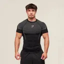 GYMSHARK new running, sports, and fitness top—casual, breathable, tight-fitting short-sleeve T-shirt for running and everyday wear—Shark design - photo 1