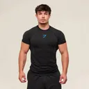 GYMSHARK new running, sports, and fitness top—casual, breathable, tight-fitting short-sleeve T-shirt for running and everyday wear—Shark design - photo 2