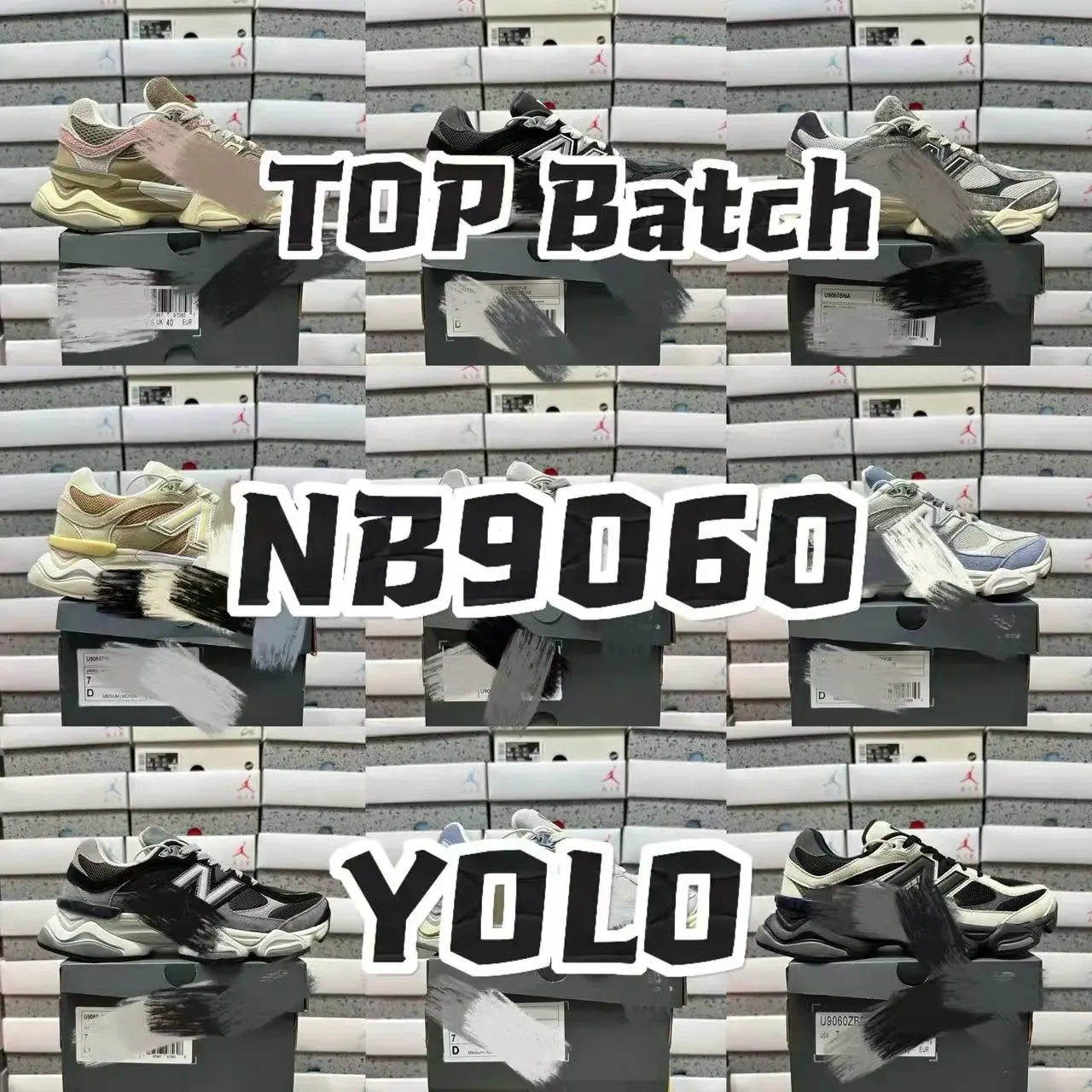 【TOP version】Link 4 NB 9060 Joint Retro Casual Sports Jogging Shoes /